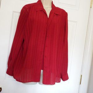 2 piece women's blouse and tank top, Size 14P